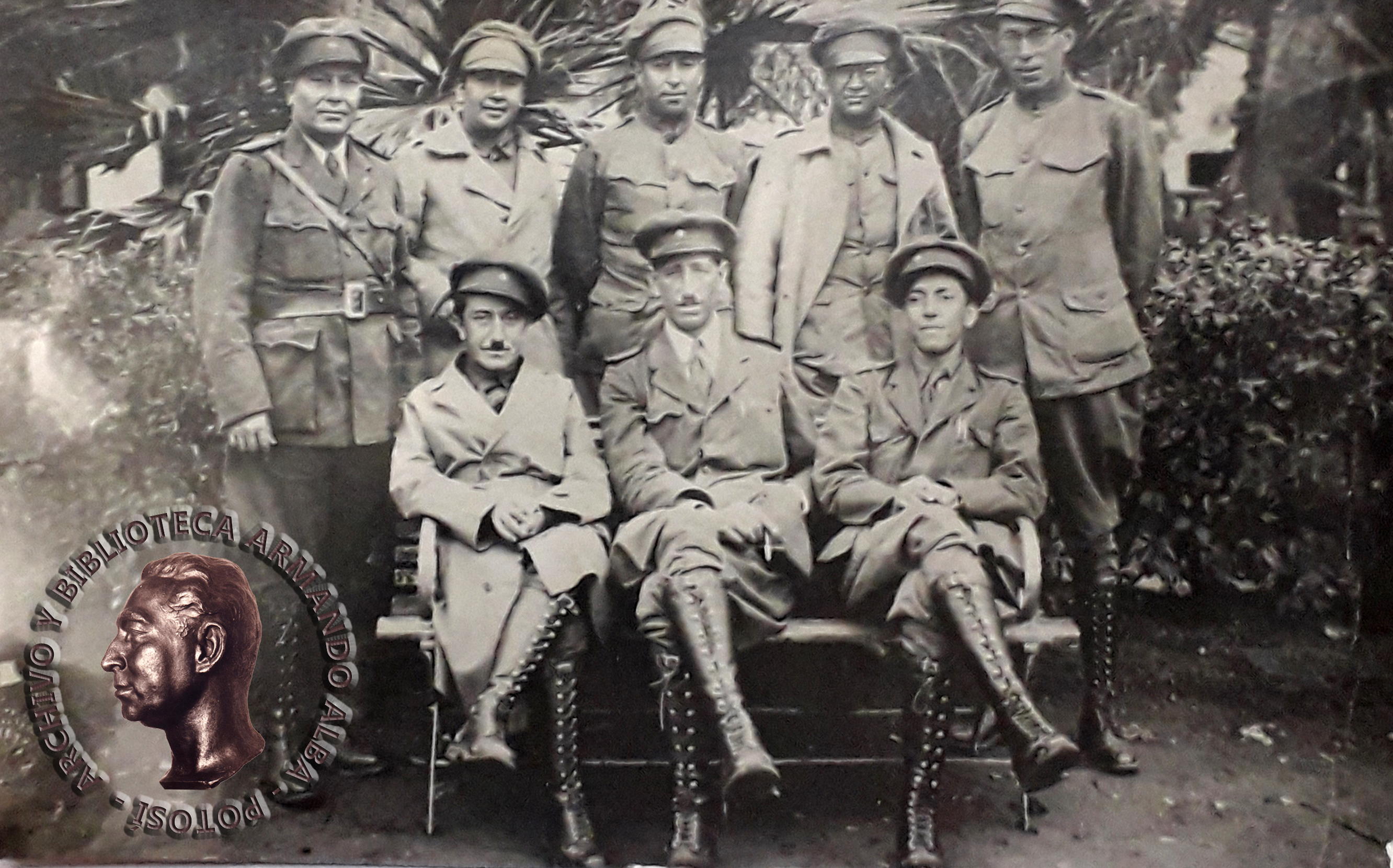 Armando Alba durante la Guerra del Chaco (1932-1935). Uno de los cuatro diputados voluntarios